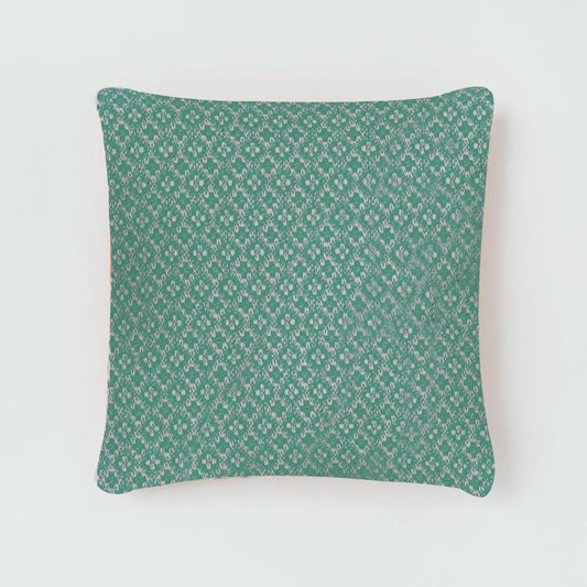 Burel Factory represented by 55° North Cushion Crossing Cushion Cover Eucalyptus and Pearl 1/50