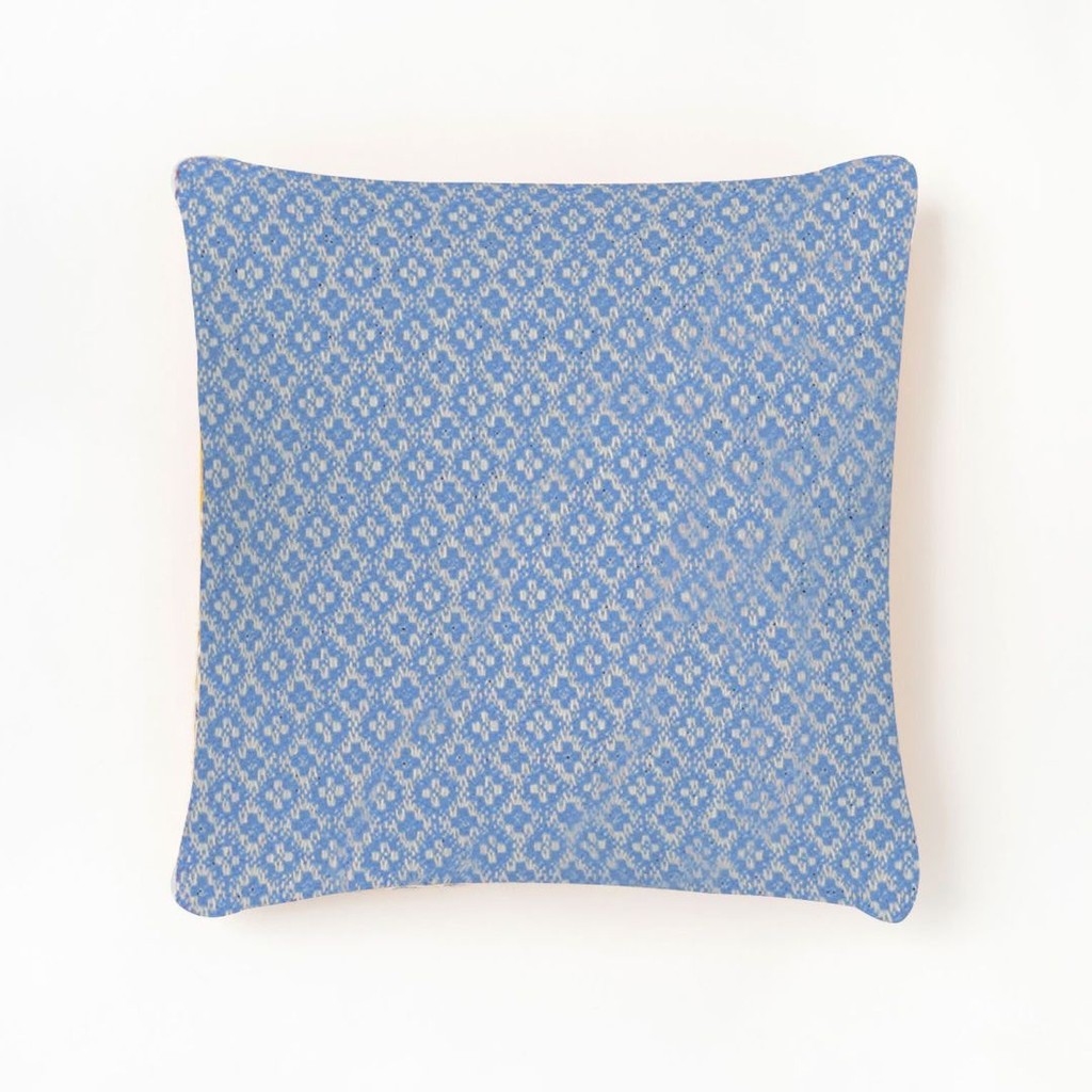 Burel Factory represented by 55° North Cushion Crossing Cushion Cover Light Blue and Pearl 1/17