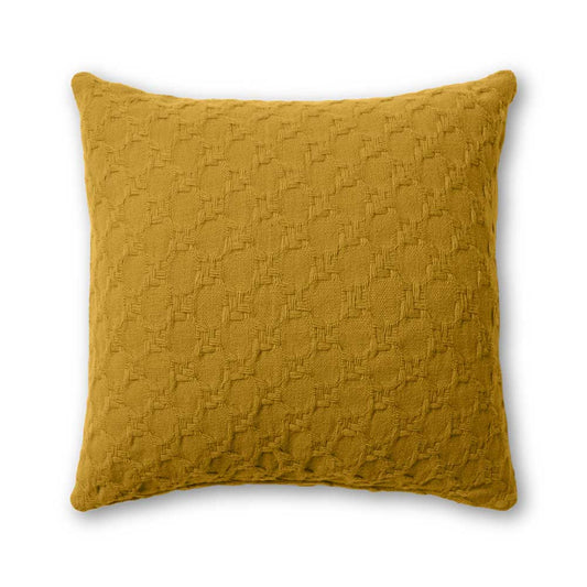 Burel Factory represented by 55° North Cushion, Pied de Coq Cushion Cover Mustard 51/39