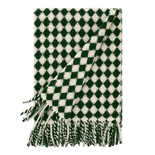 Burel Factory represented by 55° North Blanket, Azulejo Blanket Army Green and Pearl 60/21