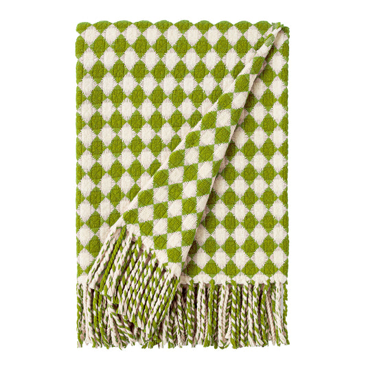 Burel Factory represented by 55° North Blanket, Azulejo Blanket Light green and Pearl 74/12
