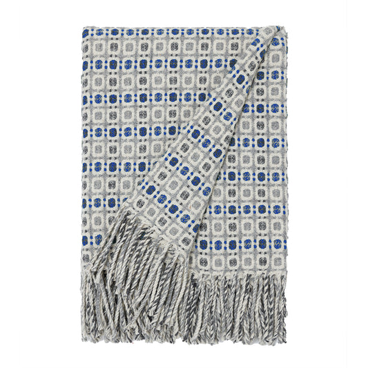 Burel Factory represented by 55° North Blanket, Vintage Blanket Blue, Light Grey and Melange Grey 12/15