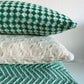 Burel Factory represented by 55° North Cushion, Azulejo mini Cushion Cover Bio Green and Pearl 1/38