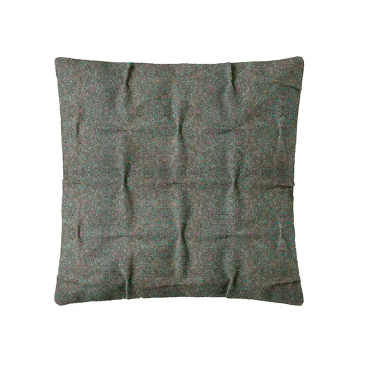 Burel Factory represented by 55° North Cushion, Cross Draped Cushion Cover Moss Green