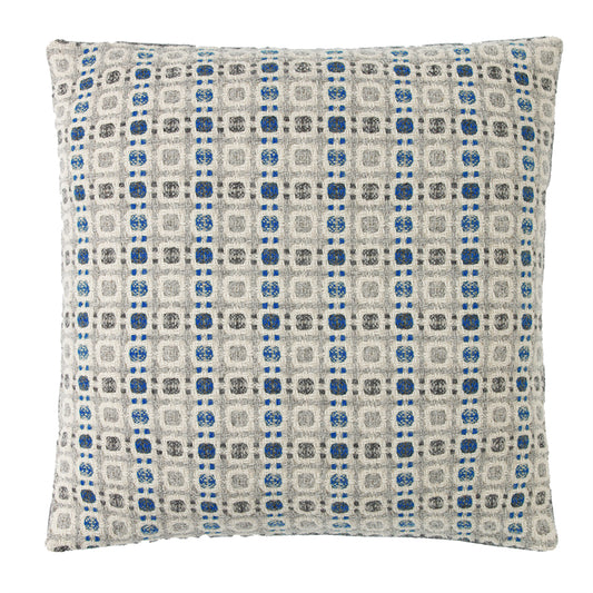 Burel Factory represented by 55° North Cushion, Vintage Cushion Cover Blue, Light Grey and Melange Grey 12/15
